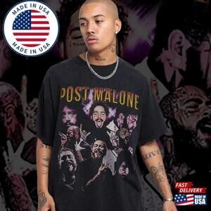 Post Malone 90S  Rap Fan Gift Tee T-Shirt Shirts
